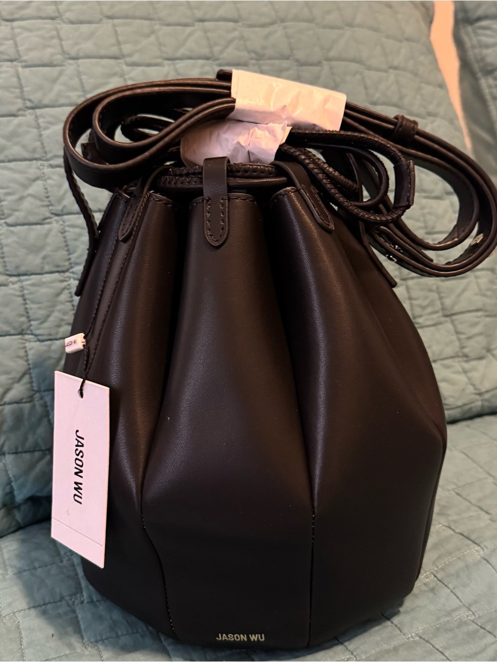NWT Jason Wu Tulip Leather Crossbody Bag Black $295